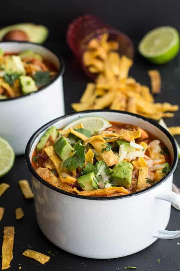 Chipotle Chicken Tortilla Soup | halfbakedharvest.com