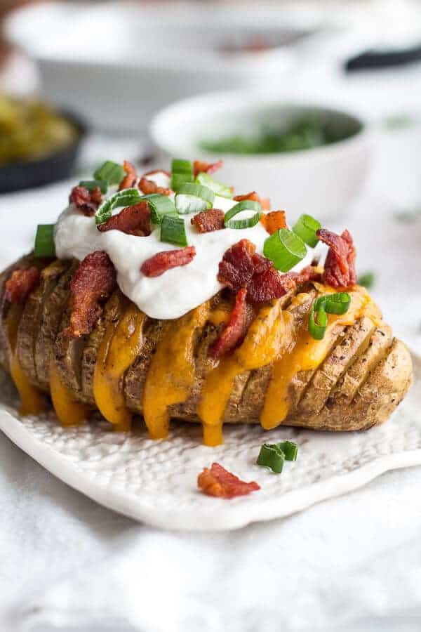 Loaded Hassleback Potatoes | halfbakedharvest.com