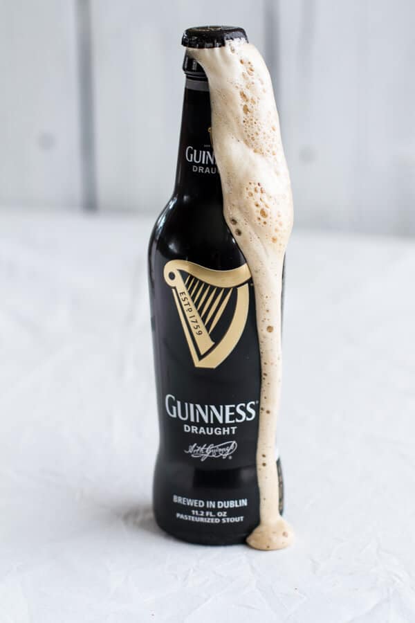 Mini Chocolate Stout Brownie Sundae Floats with Burnt Irish Caramel + Hot Fudge | halfbakedharvest.com