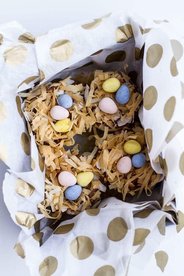 Angel Food Cupcakes with Chocolate Whipped Coconut Frosting + Crispy Phyllo Nest.-6