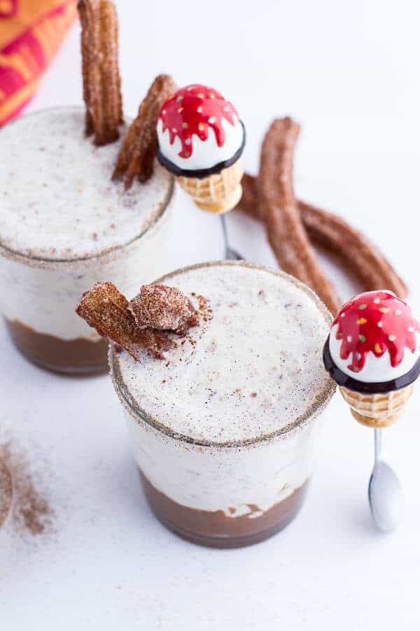 Churro Milkshakes with Dulce de Leche | halfbakedharvest.com