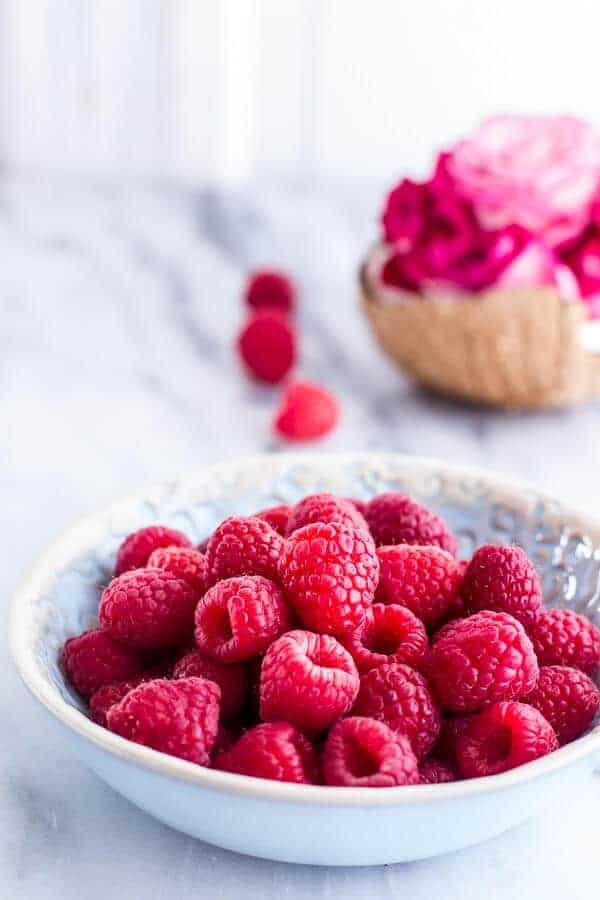 Coconut Raspberry Macarons With Raspberry Rose Buttercream | halfbakedharvest.com