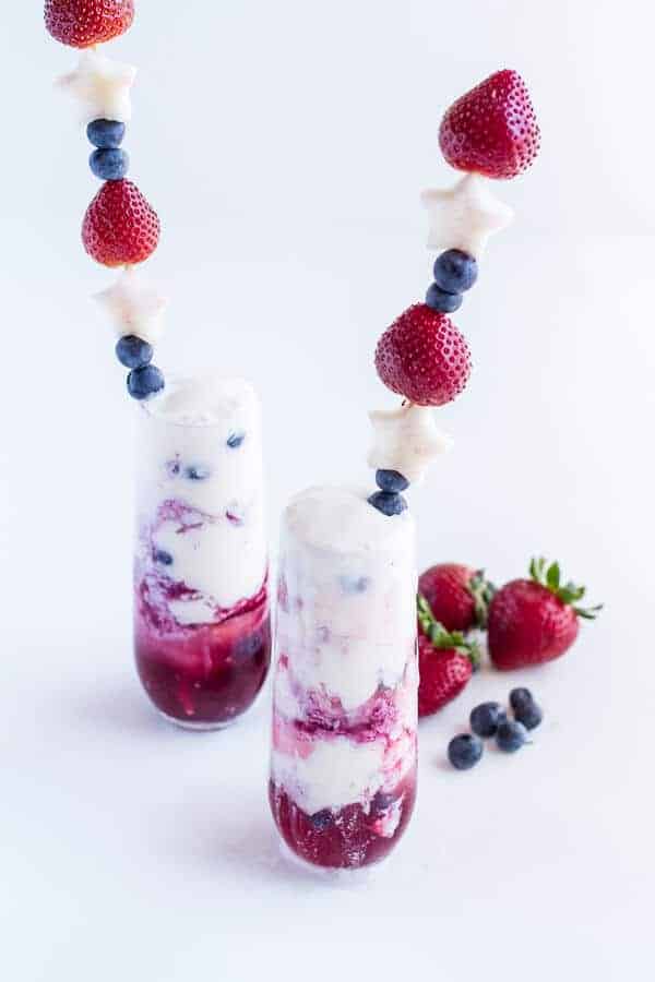 Firecracker Berry Margarita Floats | halfbakedharvest.com