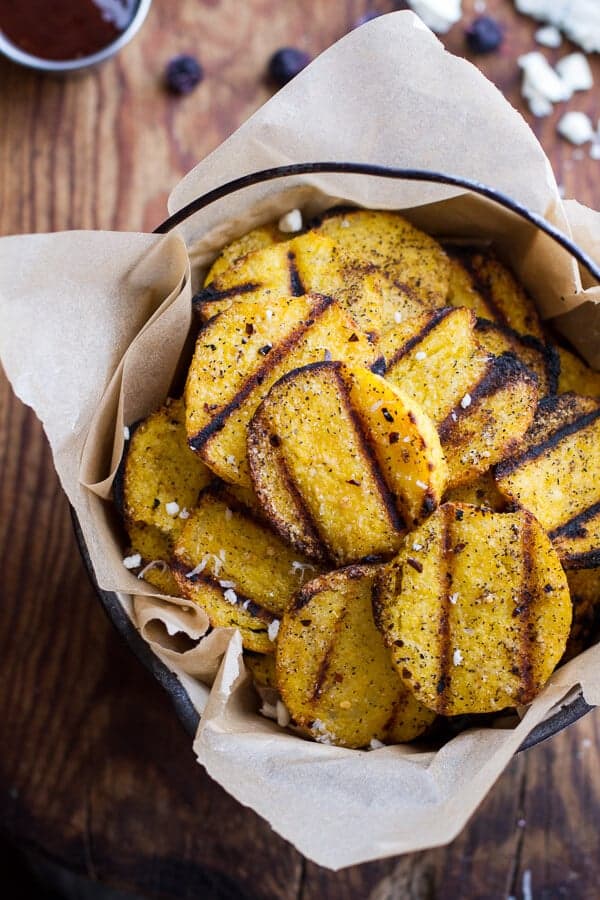 Grilled Parmesan Polenta Chips | halfbakedharvest.com
