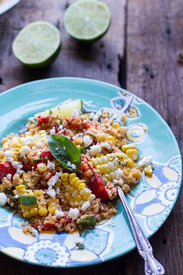Summer Grilled Mexican Street Corn Quinoa Salad | halfbakedharvest.com