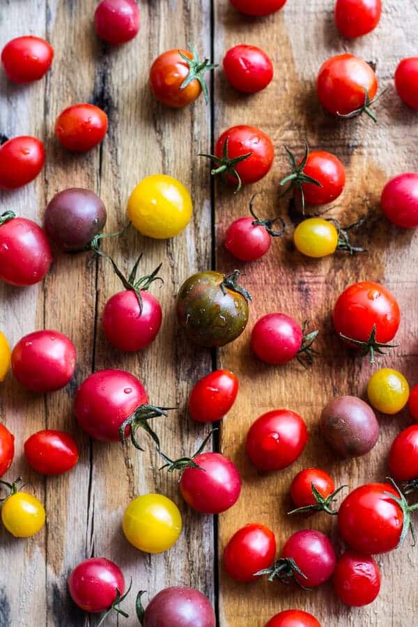15-Minute Zucchini Pasta w- Poached eggs and Quick Heirloom Cherry Tomato Basil Sauce | halfbakedharvest.com