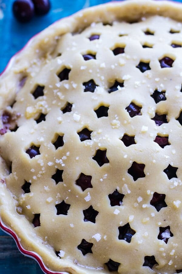 Vanilla Bourbon Cherry-Blueberry Pie | halfbakedharvest.com