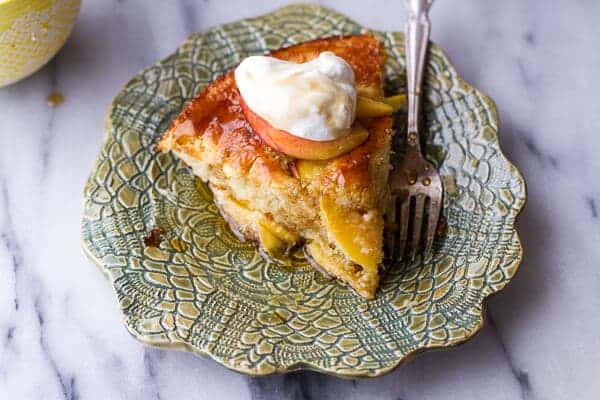 Make Ahead Peaches and Cream Breakfast Bake | halfbakedharvest.com @hbharvest