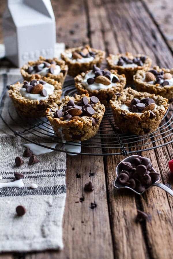 Oatmeal Chocolate Chip Cookie 'n' Milk Breakfast Cups | halfbakedharvest.com @hbharvest