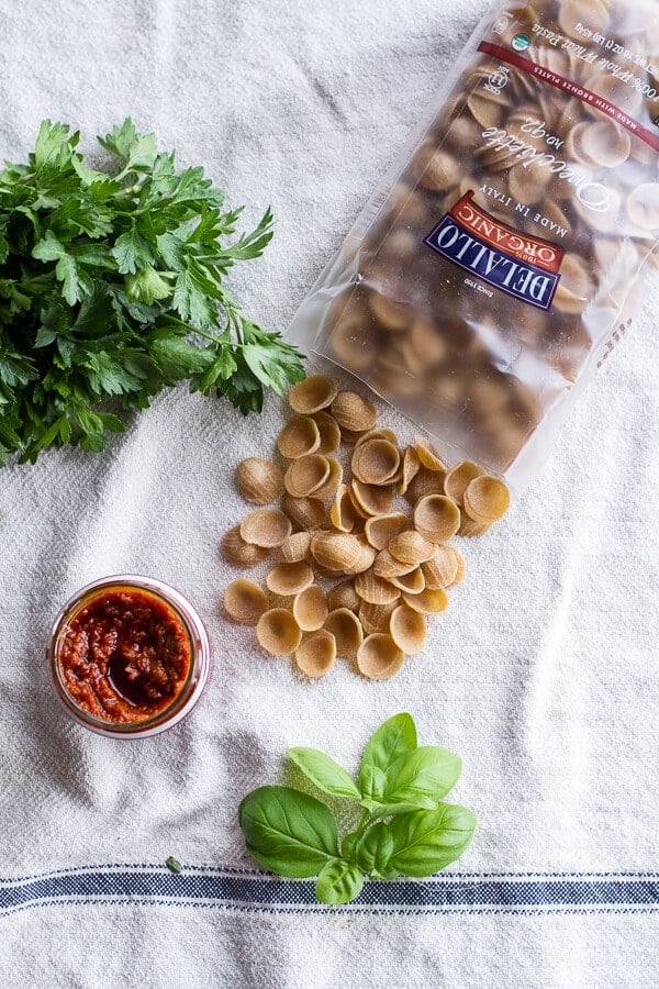 Tuscan Summer Minestrone with Sun-Dried Tomato Pesto | halfbakedharvest.com