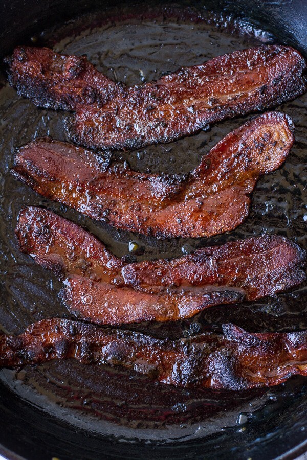 Bourbon Caramelized Bacon and Heirloom Tomato BLT w/Fried Eggs + Smoked Gouda | halfbakedharvest.com @hbharvest