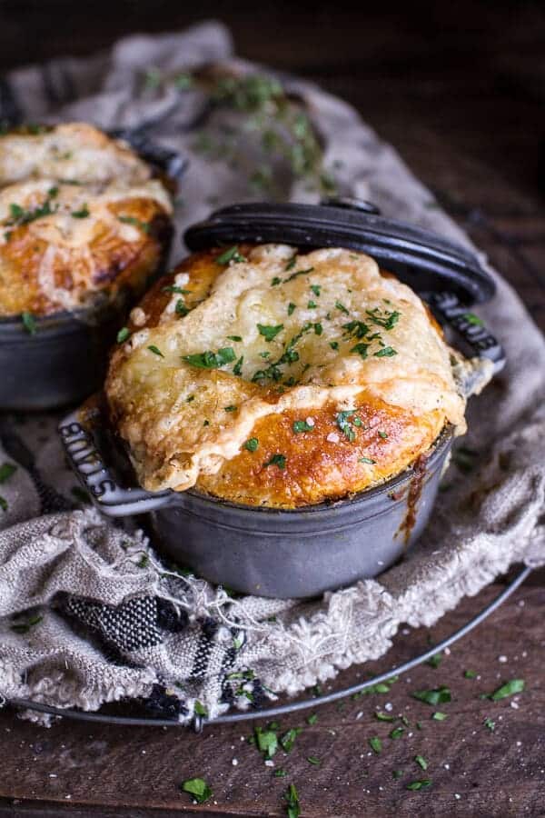 Butternut Squash and Beefy Mushroom Pot Pies w/Flakey Taleggio Crust | halfbakedharvest.com @hbharvest