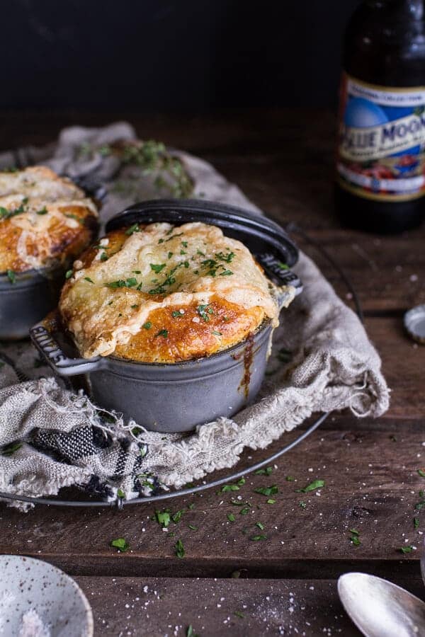 Butternut Squash and Beefy Mushroom Pot Pies w/Flakey Taleggio Crust | halfbakedharvest.com @hbharvest