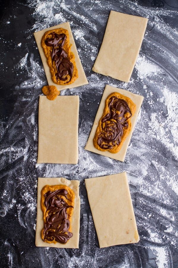 Cinnamon Sugar Nutella Swirled Pumpkin Pie Pop-Tarts | halfbakedharvest.com @hbharvest