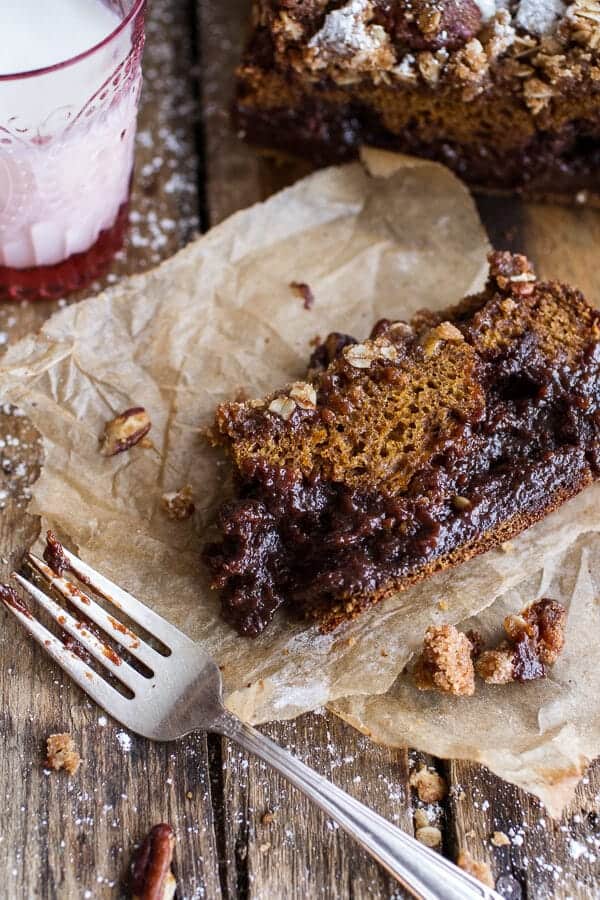 Molten Chocolate Pumpkin Streusel Bread...heavy on the Chocolate + Streusel | halfbakedharvest.com @hbharvest