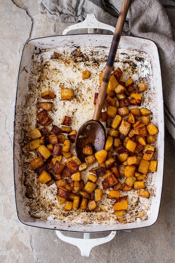 Sweet 'n' Spicy Roasted Butternut Squash Pizza w/Cider Caramelized Onions + Bacon | halfbakedharvest.com @hbharvest
