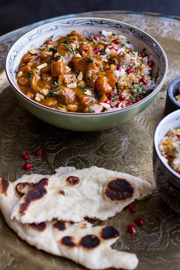 Thai Peanut Chicken and Pumpkin Curry w/Sticky Pomegranate Rice | halfbakedharvest.com @hbharvest