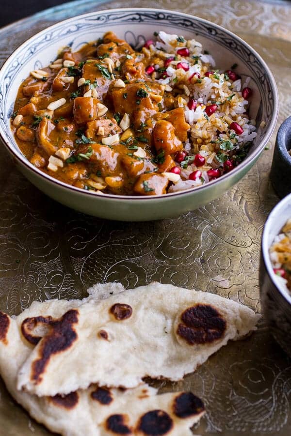 Thai Peanut Chicken and Pumpkin Curry w/Sticky Pomegranate Rice | halfbakedharvest.com @hbharvest
