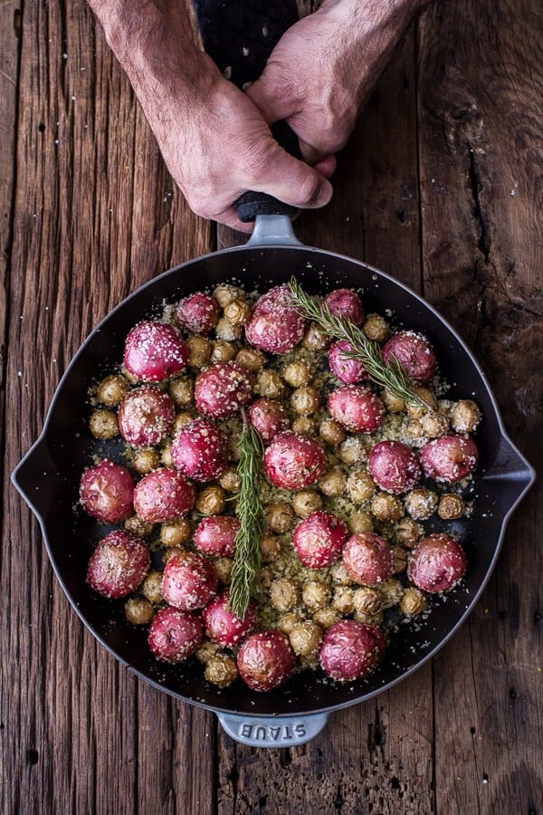 Maple Bourbon Glazed Salmon w/Sweet Cranberry Chutney + Salt Roasted Potatoes | halfbakedharvest.com @hbharvest