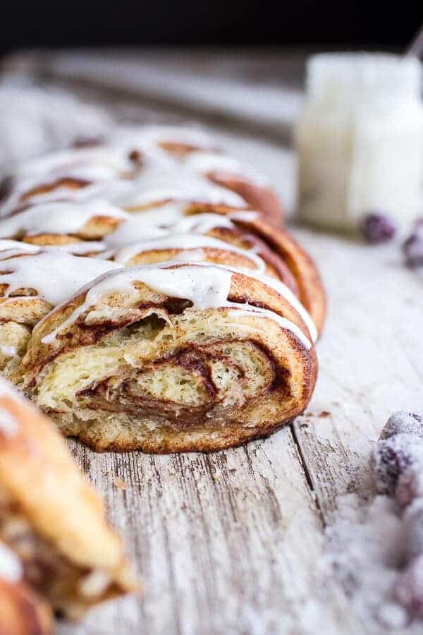 Overnight Pull-Apart Brioche Cinnamon Roll Bread | halfbakedharvest.com @hbharvest