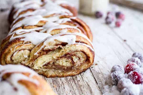 Overnight Pull-Apart Brioche Cinnamon Roll Bread | halfbakedharvest.com @hbharvest