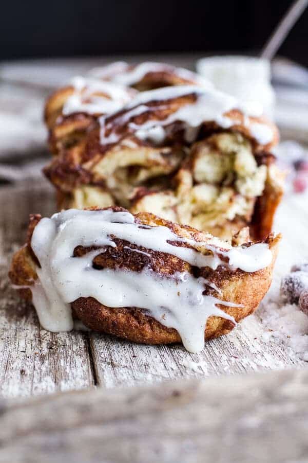 Overnight Pull-Apart Brioche Cinnamon Roll Bread | halfbakedharvest.com @hbharvest