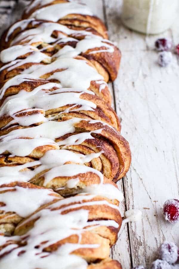 Overnight Pull-Apart Brioche Cinnamon Roll Bread | halfbakedharvest.com @hbharvest