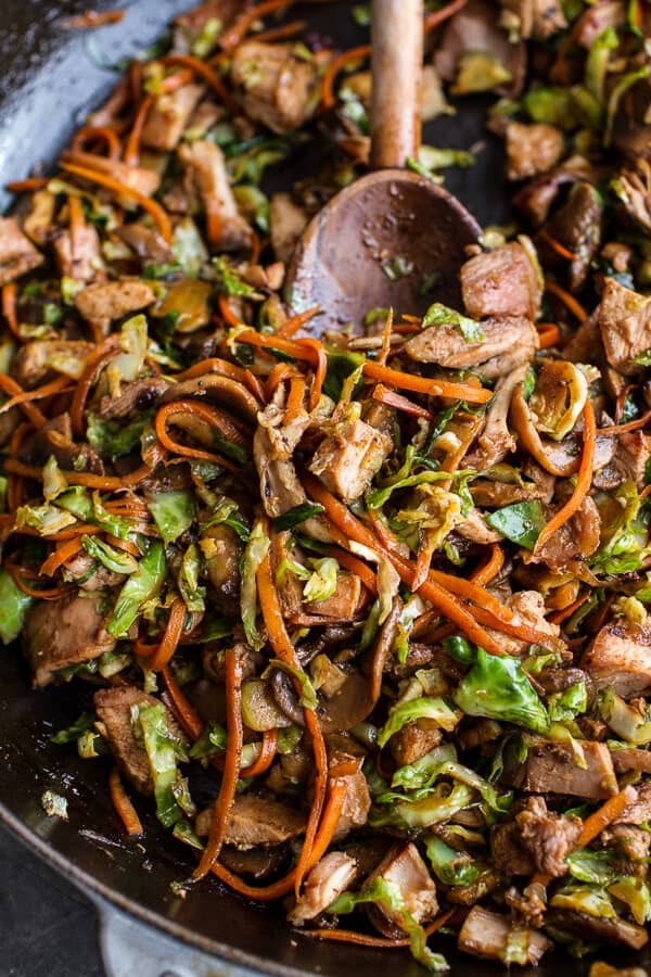 Chinese Chicken and Brussels Sprouts Egg Rolls with Sweet Chile Pomegranate Sauce | halfbakedharvest.com @hbharvest