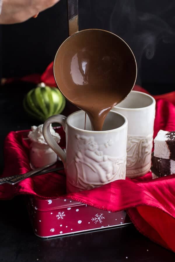 Naughty Nice Hot Cocoa with Spiked Eggnog Marshmallows | halfbakedharvest.com @hbharvest