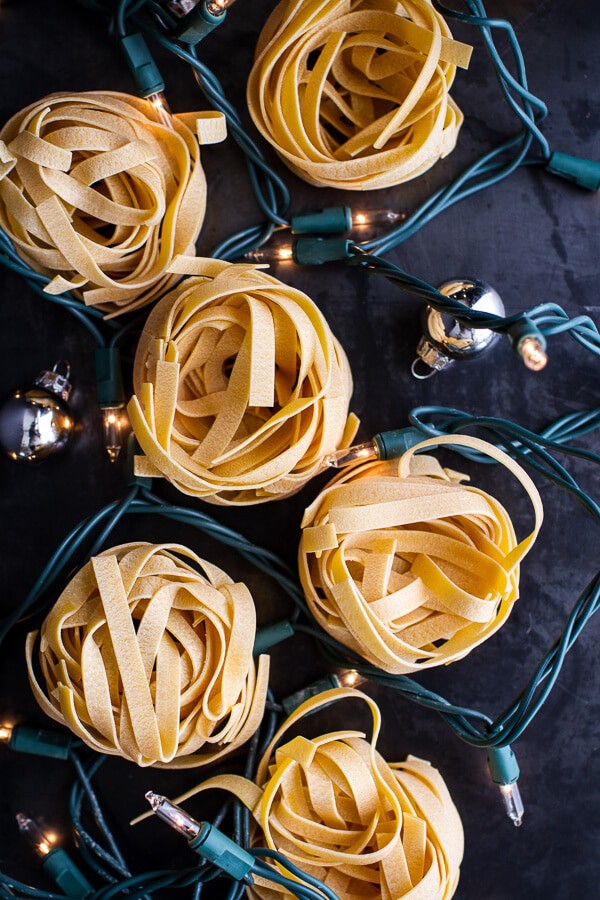 One-Pan Baked Champagne Cream Sauce Fettuccine with Truffle Oil | halfbakedharvest.com @hbharvest