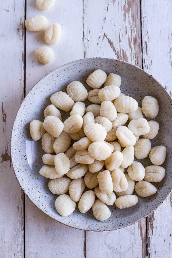Crockpot Tuscan Sausage and White Bean Ragu with Buttered Gnocchi | halfbakedharvest.com @hbharvest