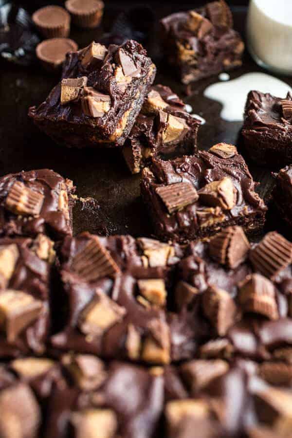 The Very Best Peanut Butter Cup Fudge Brownies | halfbakedharvest.com @hbharvest