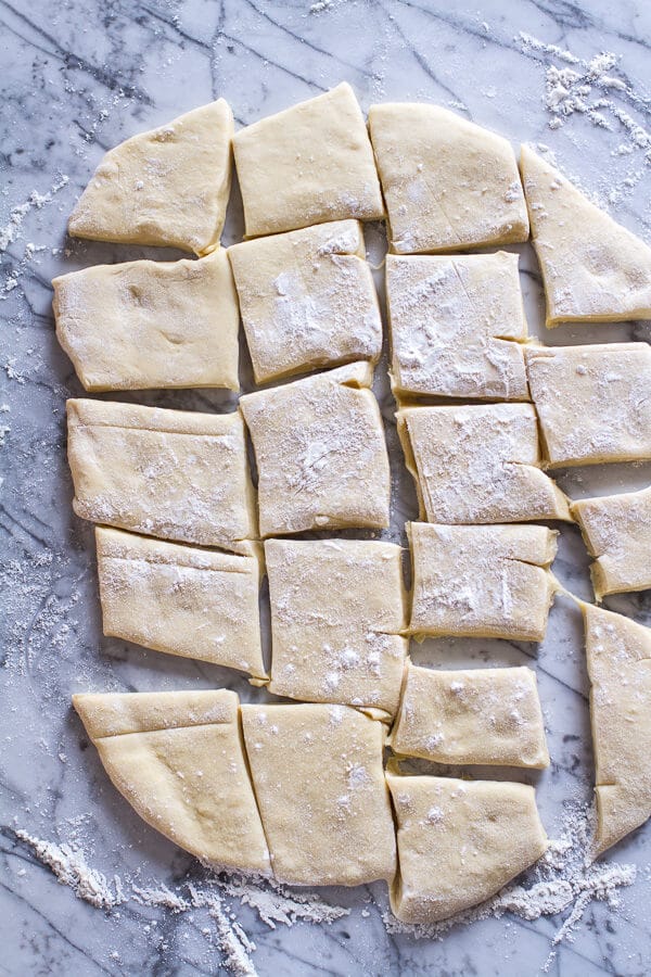 Vanilla Cream Filled Cabernet Hot Chocolate Snowball Doughnuts | halfbakedharvest.com @hbharvest