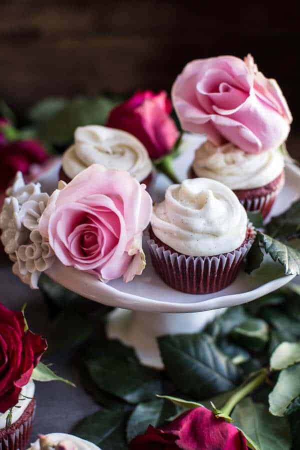 Deep Dark and Rosy, Red Velvet Cupcakes | halfbakedharvest.com @hbharvest
