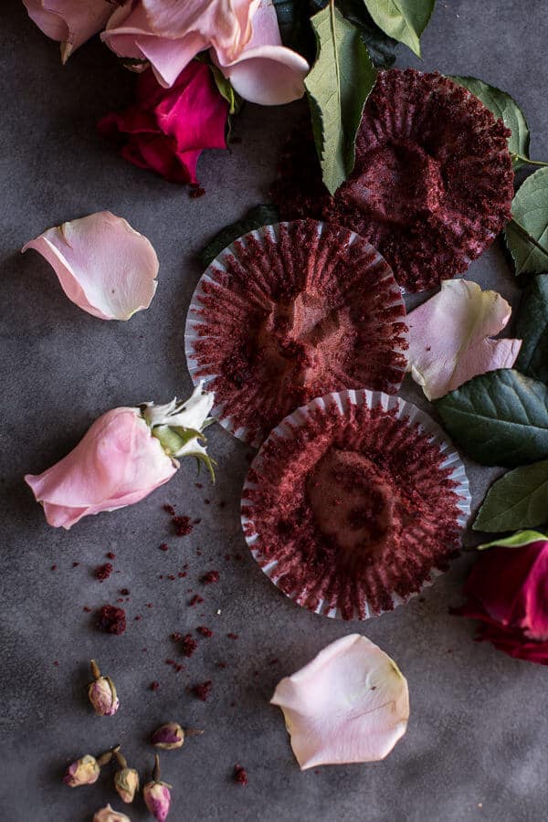 Deep Dark and Rosy, Red Velvet Cupcakes | halfbakedharvest.com @hbharvest