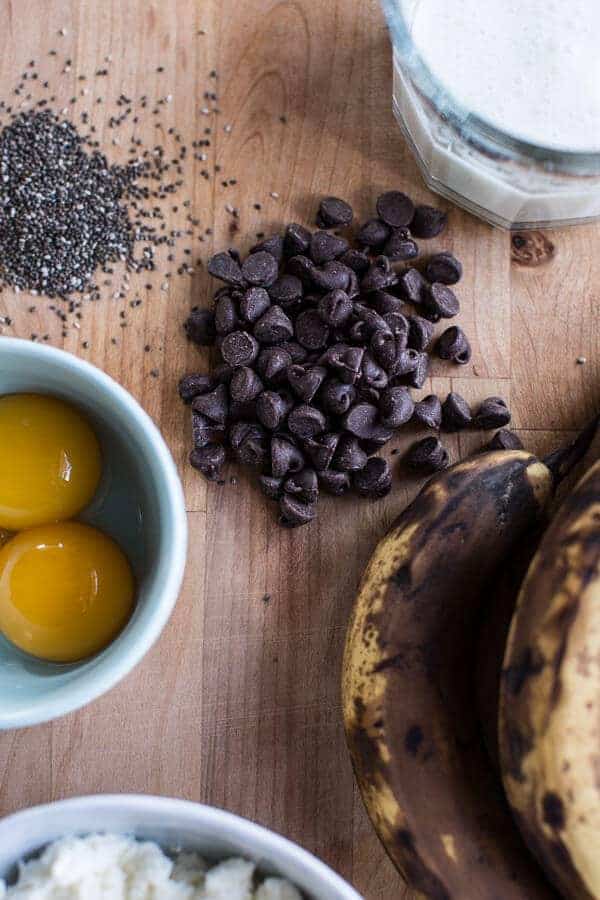 Ricotta Chocolate Chip Banana and Chia Pancakes | halfbakedharvest.com @hbharvest