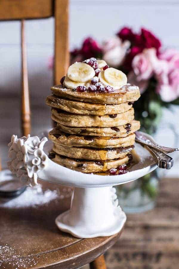 Ricotta Chocolate Chip Banana and Chia Pancakes | halfbakedharvest.com @hbharvest