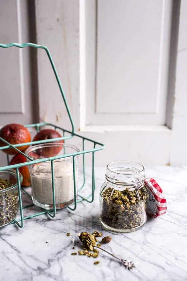 Roasted Cashew-Almond Yogurt Bowl with Stove-Top Matcha Green Tea Granola | halfbakedharvest.com @hbharvest