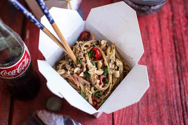 Spicy Sesame Basil Noodles | halfbakedharvest.com @hbharvest