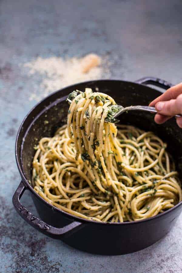 10-Minute Creamy, Buttery Herbed Bucatini | halfbakedharvest.com @hbharvest
