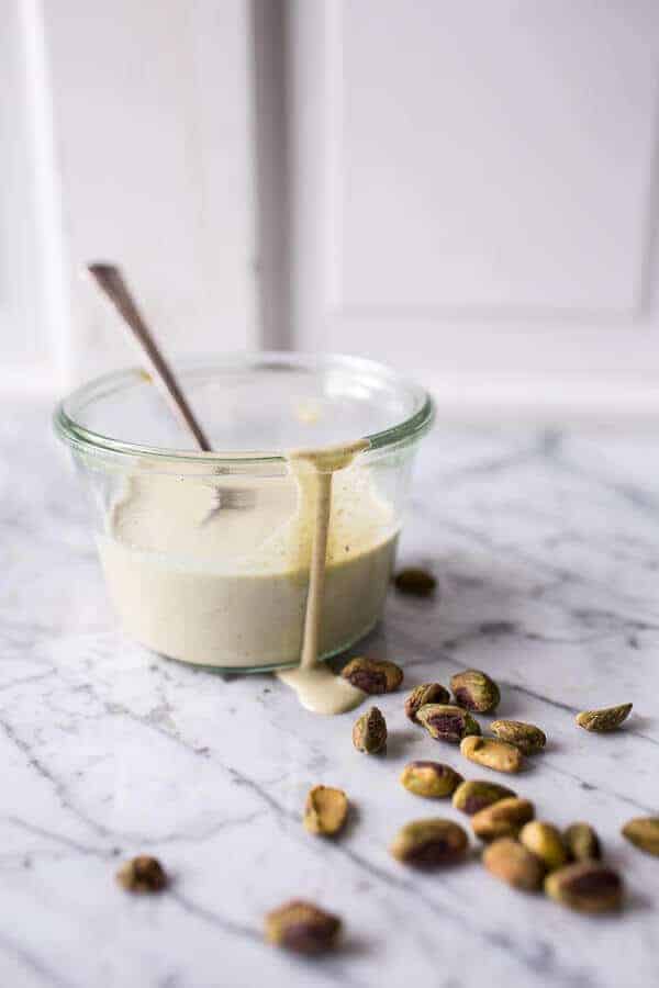 Black Tea Infused Irish Porridge with Acai Berry Ripple + Pistachio Cream | halfbakedharvest.com @hbharvest