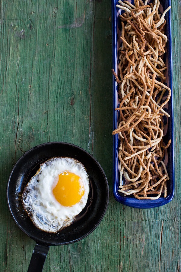 Korean Style Fried Shrimp Rice Bowls with Kimchi + Crunchy Noodles | halfbakedharvest.com @hbharvest