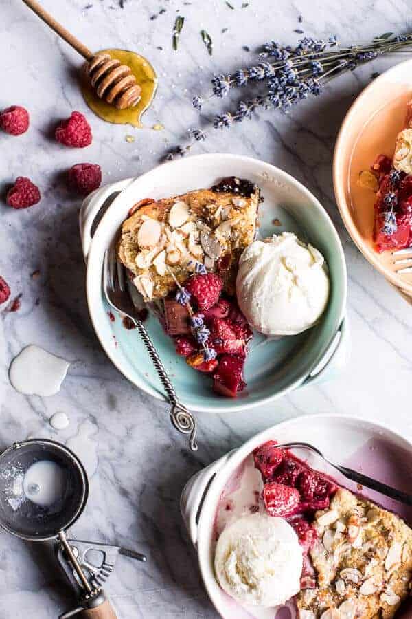 Lavender Honey and Raspberry-Rhubarb Galette | halfbakedharvest.com @hbharvest