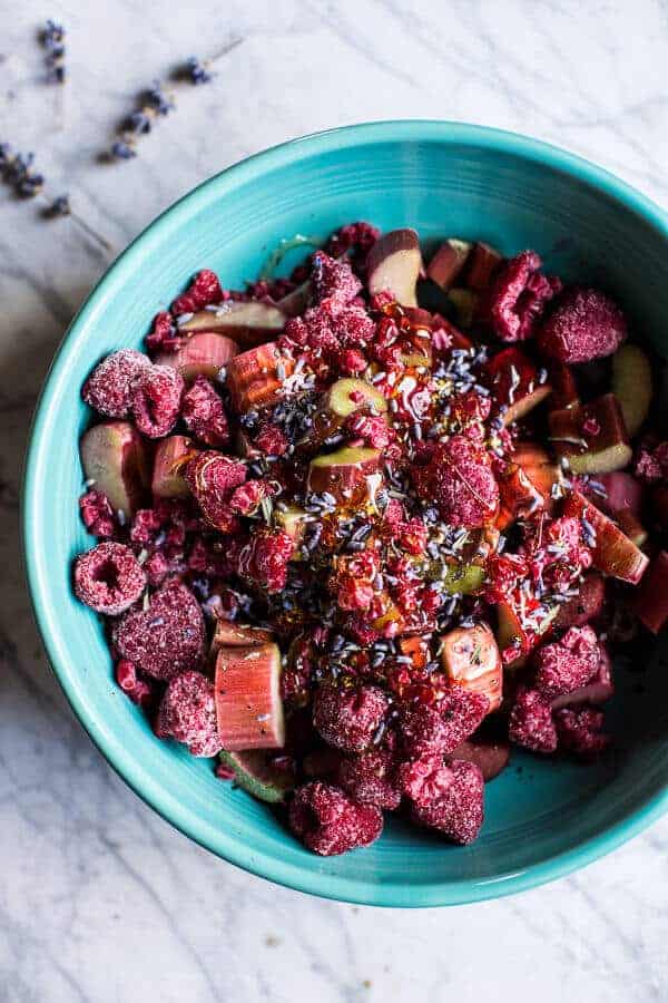 Lavender Honey and Raspberry-Rhubarb Galette | halfbakedharvest.com @hbharvest