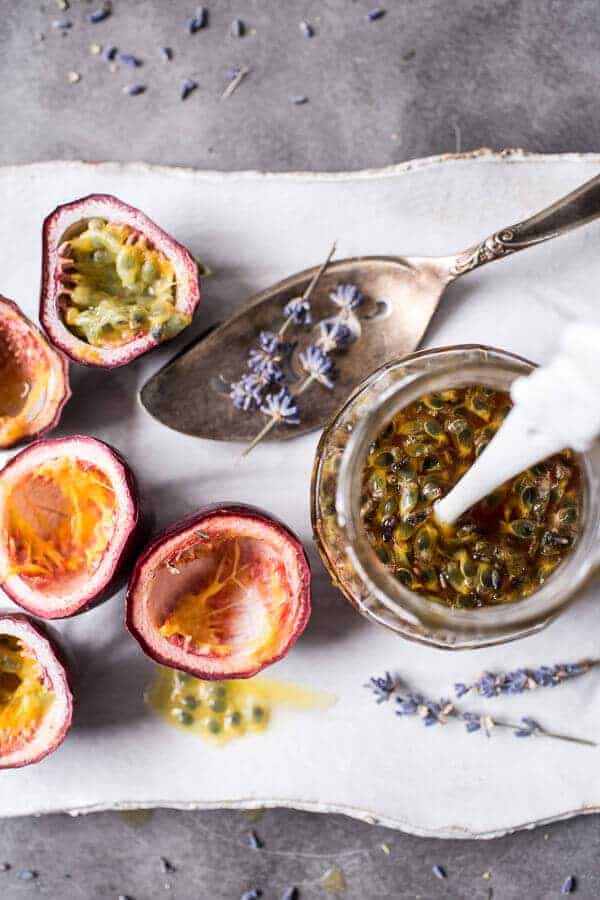 Lemon Ricotta Stuffed Syrian Pancakes with Lavender Passionfruit Syrup | halfbakedharvest.com @hbharvest