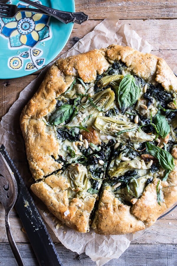 Spinach and Artichoke Galette | halfbakedharvest.com @hbharvest