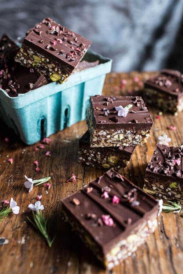 10 Minute Magical Chocolate Almond Butter Superfood Seed Bars | halfbakedharvest.com @hbharvest