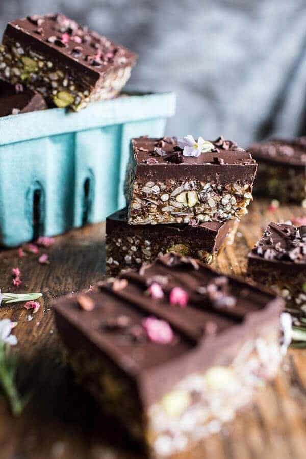 10 Minute Magical Chocolate Almond Butter Superfood Seed Bars | halfbakedharvest.com @hbharvest
