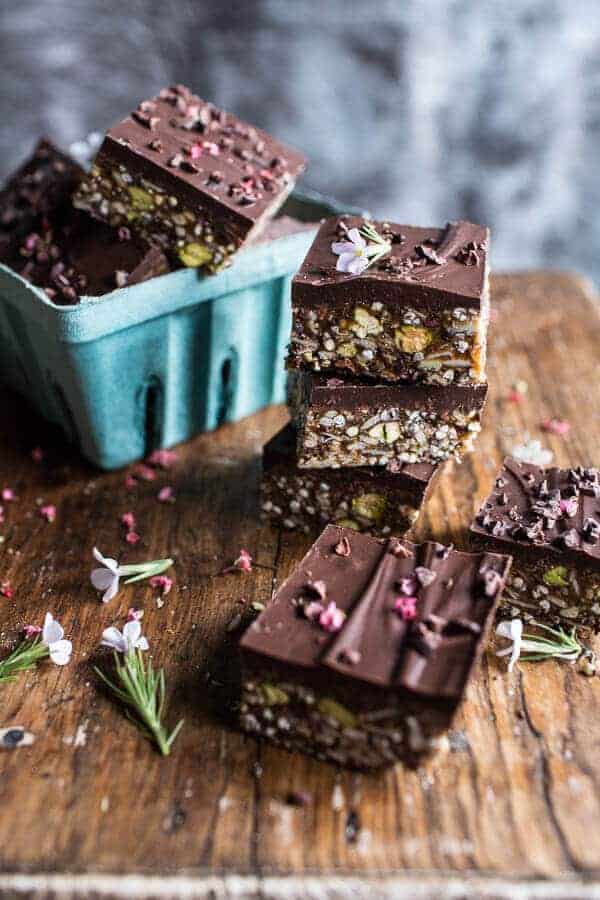 10 Minute Magical Chocolate Almond Butter Superfood Seed Bars | halfbakedharvest.com @hbharvest