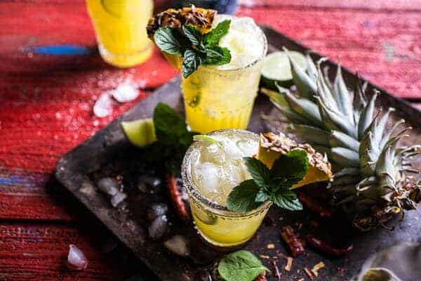 4-Ingredient Pineapple Lime Chelada (I made us a drink!) | halfbakedharvest.com @hbharvest